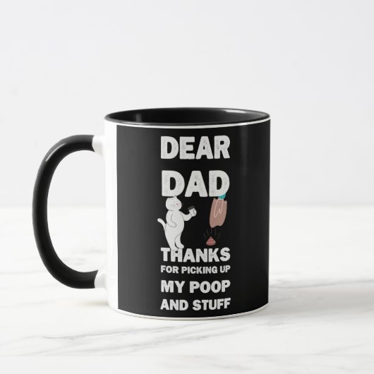 Dear Dad Thanks For Picking Up my Poop cat for Tasse (Links)