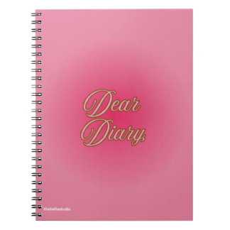 "Dear Diary" Spiral Notebook Notizblock