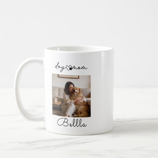 Dear Dog Mom – Funny Pet Mom , Cute Mother’s Day Kaffeetasse (Links)