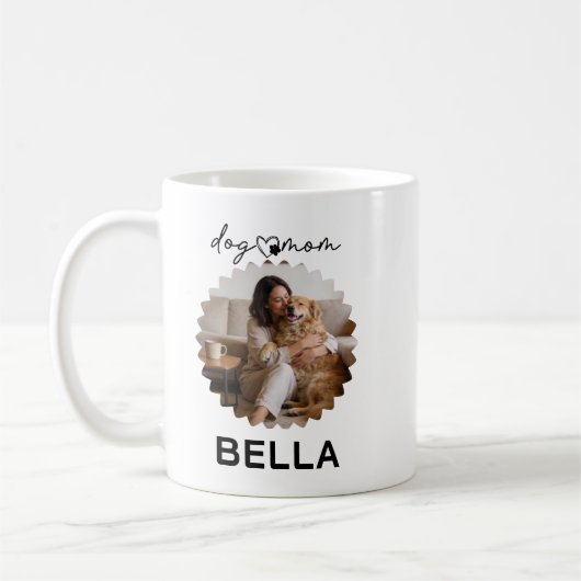 Dear Dog Mom – Funny Pet Mom , Cute Mother’s Day Kaffeetasse (Links)