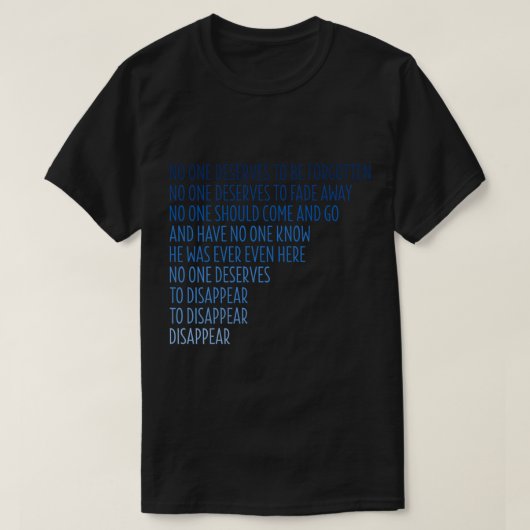 Dear Evan Hansen Disappear T-Shirt (Design vorne)