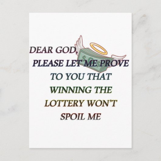 DEAR GOTT POSTKARTE (Vorderseite)