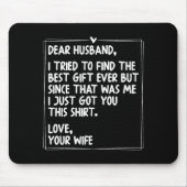 Dear Husband Matching Couples Style For Him And He Mousepad (Vorne)