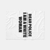 Dear Lice I'm A White Woman Funny Saying Quote Gif Fleecedecke (Vorderseite (Horizontal))