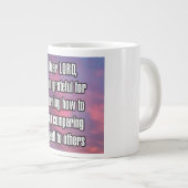 Dear LORD, I am grateful for learning how... Mug Jumbo-Tasse (Vorderseite Rechts)