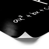 Dear Math Grow Up And Solve Your Own Problems Poster (Ecke)