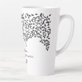 Dear Reader Regencycore Bow Ornate Floral Script Milchtasse (Rechts)