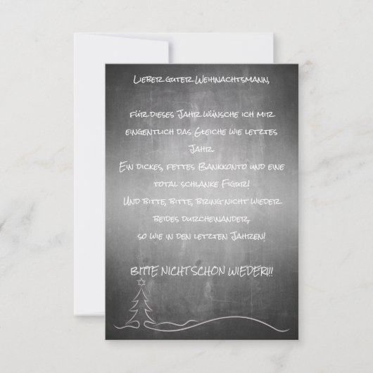 Dear Santa (Vorderseite)