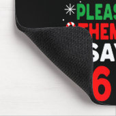 Dear Santa 67 Funny Christmas Six Seven 6-7 Boys G Mousepad (Ecke)