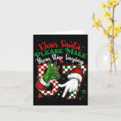 Dear Santa 67 Funny Christmas Six Seven 6-7 Meme M Karte (Gelbe Blume)