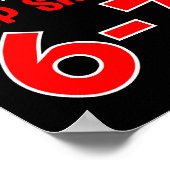 Dear Santa 67 Funny Christmas Six Seven 6-7 Meme M Poster (Ecke)