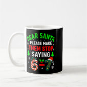 Dear Santa 67 Funny Christmas Six Seven 6-7 Men Wo Kaffeetasse (Links)