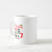 Dear Santa 67 Funny Christmas Six Seven 6-7 Men Wo Kaffeetasse (Vorderseite Links)