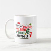Dear Santa 67 Funny Christmas Six Seven 6-7 Men Wo Kaffeetasse (Links)