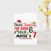 Dear Santa 67 Funny Christmas Six Seven 6-7 Men Wo Karte (Gelbe Blume)