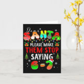 Dear Santa 67 Funny Christmas Stop Saying Six Seve Karte (Gelbe Blume)