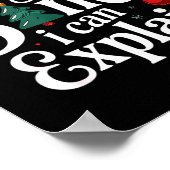 Dear Santa Can Explain Funny Christmas Kids Adults Poster (Ecke)