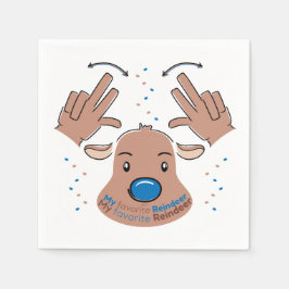 Dear Santa Claus in Sign Language Serviette