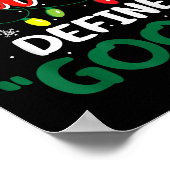 Dear Santa Define Good Christmas Family Matching  Poster (Ecke)