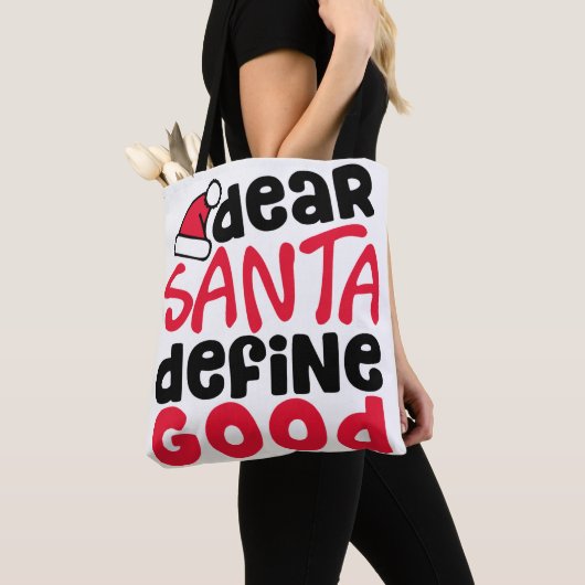 Dear Santa Define Good Christmas Tasche (Von Nahem)