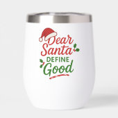 Dear Santa Define Good Funny Christmas (Rückseite)