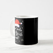 Dear Santa Does Nice-ish Count Funny Christmas Jok Kaffeetasse (Vorderseite Links)