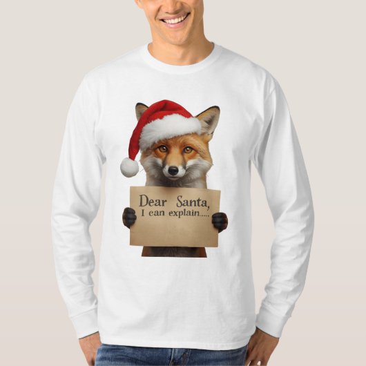 . Dear Santa Dog T-Shirt (Vorderseite)