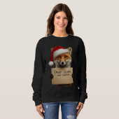 . Dear Santa Dog T-Shirt Sweatshirt (Vorne ganz)