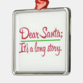 **DEAR SANTA ES IST EINE LANGE STORY** ORNATION ORNAMENT AUS METALL (Links)