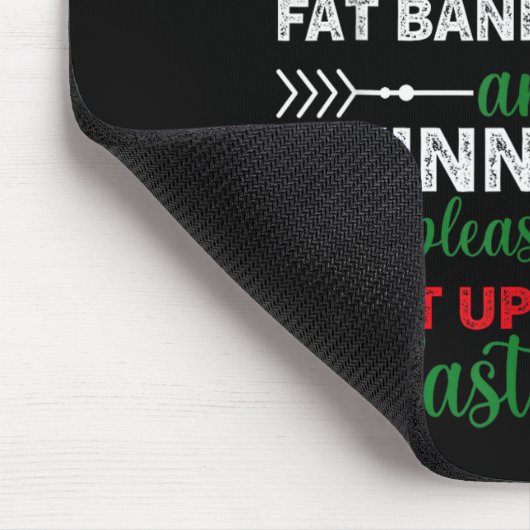 Dear Santa Fat Bank Account Skinny Body Funny Chri Mousepad (Ecke)