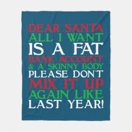 Dear Santa Fleecedecke