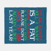 Dear Santa Fleecedecke (Vorderseite (Horizontal))