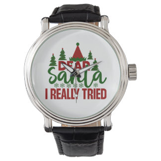 Dear Santa – Funny Christmas Armbanduhr