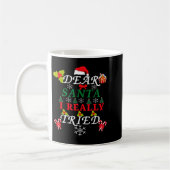 Dear Santa Funny Christmas Meme Family Xmas Pajama Kaffeetasse (Links)