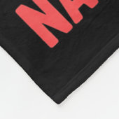 Dear Santa Funny Naughty Ones Reindeer Christmas H Fleecedecke (Ecke)