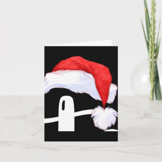 Dear Santa Funny Uni Kids Christmas T Shirt Karte (Vorderseite)