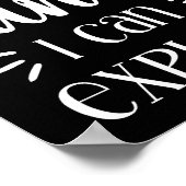 Dear Santa Funny Uni Kids Christmas T Shirt Poster (Ecke)