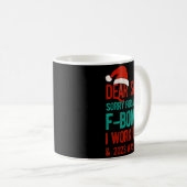 Dear Santa Human Resources Funny Hr Christmas 2023 Kaffeetasse (VorderseiteRechts)
