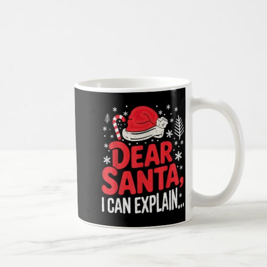 Dear Santa I Can Explain Funny Christian Kaffeetasse (Rechts)