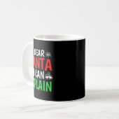 Dear Santa I Can Explain Funny Christmas Holiday F Kaffeetasse (Vorderseite Links)