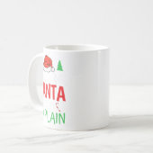 Dear Santa I Can Explain Funny Christmas Joke Humo Kaffeetasse (Vorderseite Links)