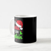 Dear Santa I Can Explain Funny Christmas Joke Sant Kaffeetasse (Vorderseite Links)