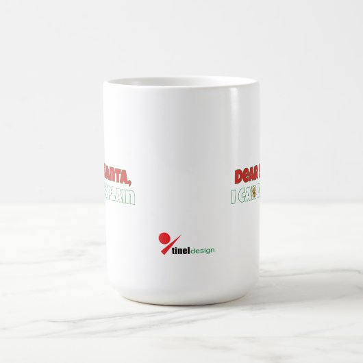 Dear Santa, I Can Explain Funny Christmas Kaffeetasse (Mittel)