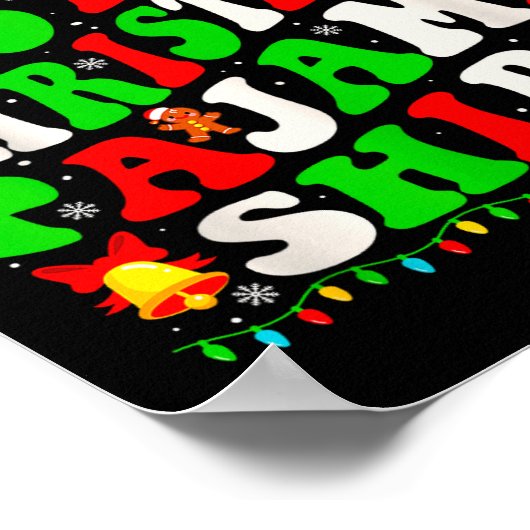 Dear Santa I Can Explain Funny Christmas Kids Men Poster (Ecke)