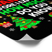Dear Santa I Can Explain Funny Christmas Matching Poster (Ecke)
