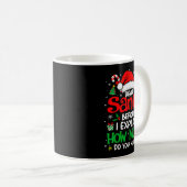 Dear Santa I Can Explain Funny Christmas Men Women Kaffeetasse (VorderseiteRechts)