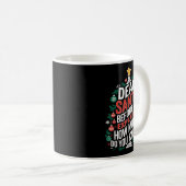 Dear Santa I Can Explain Funny Christmas Pjs Tree Kaffeetasse (VorderseiteRechts)