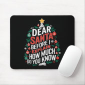 Dear Santa I Can Explain Funny Christmas Pjs Tree Mousepad (Mit Mouse)