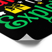 Dear Santa I Can Explain Funny Christmas Poster (Ecke)