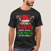 Dear Santa I Can Explain Funny Christmas Shirts Ki (Vorderseite)